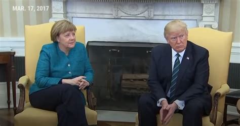 Donald Trump Refuse De Serrer La Main à Angela Merkel Breakforbuzz