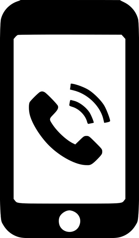 Mobile Phone Call Communication Smartphone Dial Ring Svg Png Icon Free
