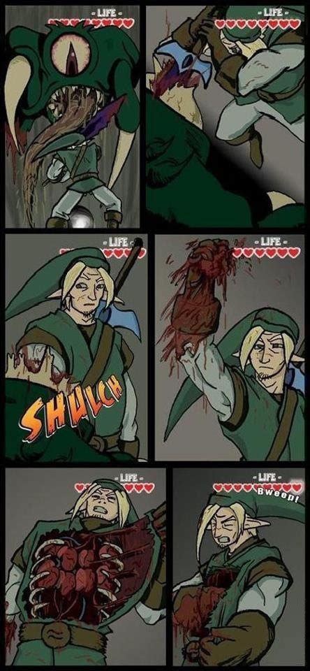 Help Legend Of Zelda Health Girl Comics Funny