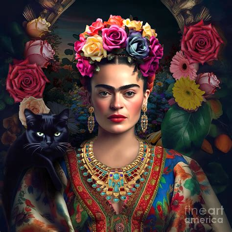 Frida Kahlo Self Portrait 10 Digital Art By Mark Ashkenazi Fine Art