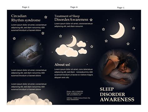 Sleep Disorder Awareness Trifold Brochure On Behance
