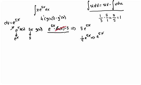 The following is a list of integrals of exponential functions. integral of Xe^5x substitution by parts - YouTube