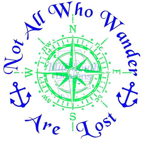 Wanderlust SVG Not All Who Wander Are Lost Svg Compass Svg Etsy