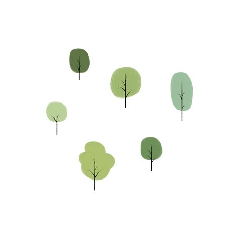Download Trees Minimalist Clip Art Royalty Free Stock Illustration