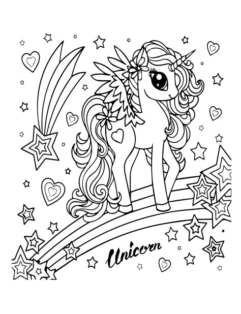 50 Printable Unicorn Coloring Pages Download Now Etsy