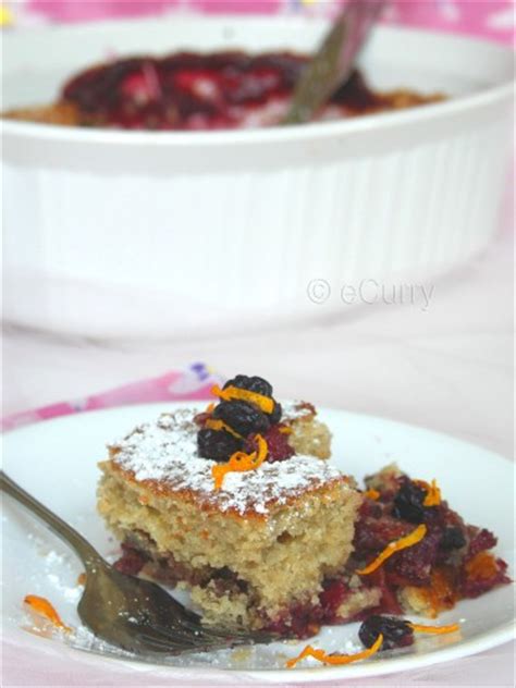 Fruit And Berry Spoon Cake Ecurry The Recipe Blog
