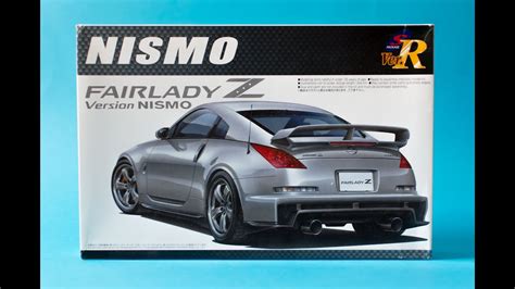 Aoshima 124 Nissan Nismo Fairlady Z 350z Model Kit Unboxing And Review