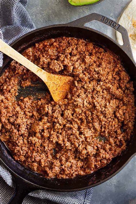 Homemade Ground Beef Taco Meat Recipe Countryside Cravings