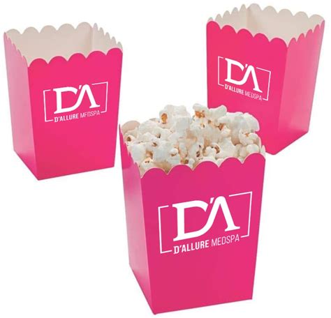 Custom Printed Popcorn Boxes For Birthday Parties Wedding Etsy