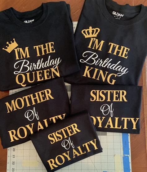 Set Of 5 Matching Birthday Tshirts Customized Birthday Shirts Etsy