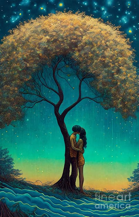 The Kissing Tree Digital Art By Studio 513 Fine Art America