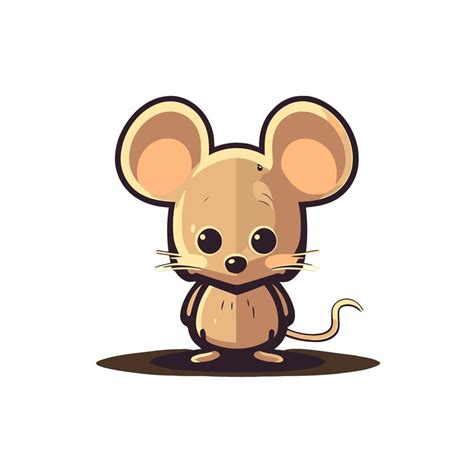 Cartoon Mouse Vector Illustration Of A Cute Cartoon Mouse Cartoon