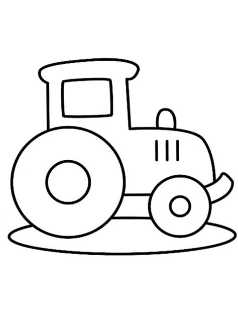 Kleurplaat Verjaardag Tractor