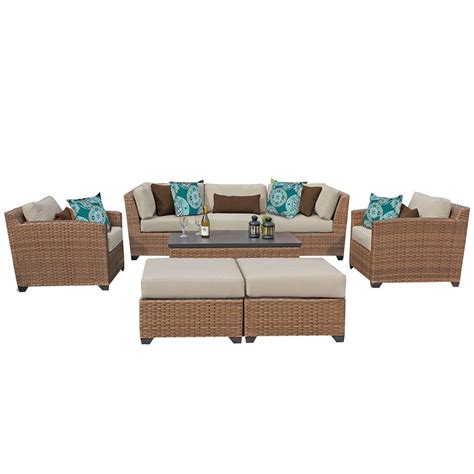 The lightweight design makes it easy to move to any place you want. Outdoor Lounge Furniture - Vicenza 8 Piece Rattan Outdoor ...