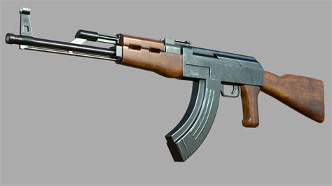 Ak 47 3d Model For 3ds Max 3d Model Cgtrader