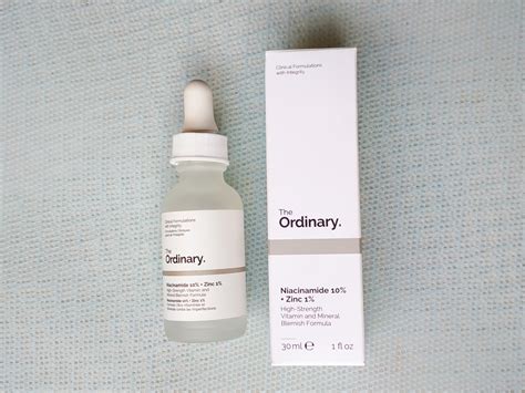 I've applied twice daily for niacinamide and once daily bedtime for rosehip oil. Review: The Ordinary Niacinamide 10% + Zinc 1%