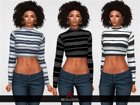 Simple Sweater For Women 01 By Remaron At Tsr Sims 4 Updates