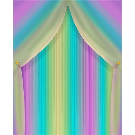 Rainbow Curtain Printed Backdrop Backdrop Express