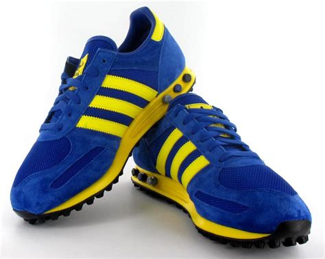 Mens Adidas Originals Blue Yellow La Trainers Uk All Sz Ebay