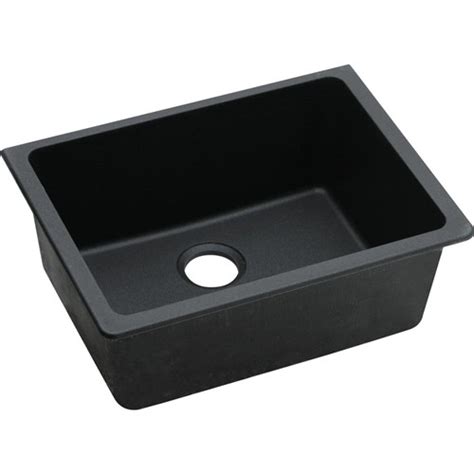 Bowls are recessed 1/2 below outside edge of sink. Elkay Mfg. Co. - Elgu2522Bk Black Granite 25X22 Elkay ...