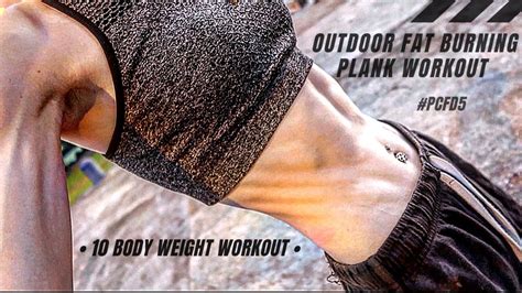 Outdoor Full Body Fat Burning Plank Workout 10 Body