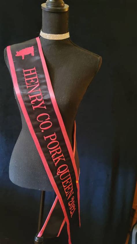 custom embroidered sashes pageant homecoming etsy