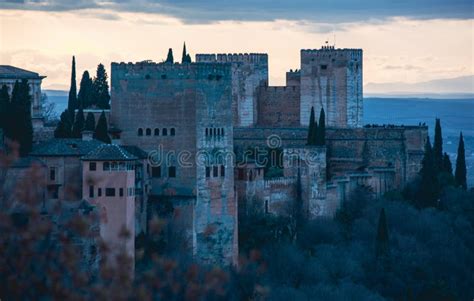Alhambra Palace Of Granada Spain Editorial Stock Image Image Of Famous Castle 253786574