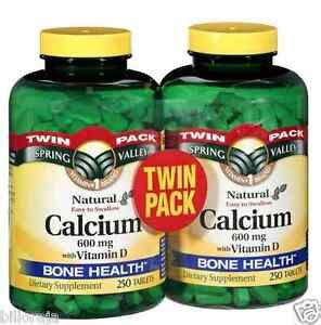 For instance, some calcium supplements may also contain vitamin d or magnesium. Spring Valley Calcium Supplement 600mg with Vitamin D 500 ...