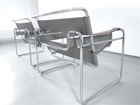 Marcel Breuer Wassily Chairs For Knoll Italy 1980 Visavu Design