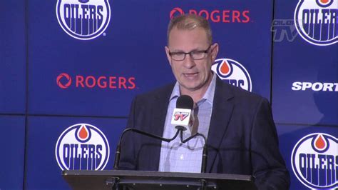 Archive Keith Gretzky Speaks At Oilers Trade Deadline Press