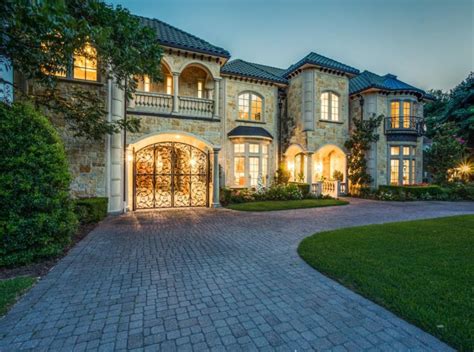 11000 Square Foot Stone Mansion In Dallas Tx Homes Of The Rich