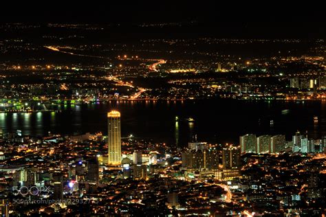 Photograph Penang City Night View From Penang Hill By Kevinellie