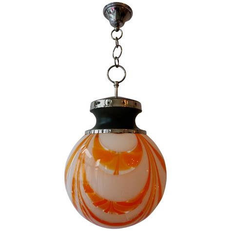 A Vintage Murano Glass Pendant Light At 1stdibs