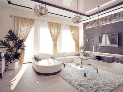Living Room Sofa Furniture Interior Style Design Wallpaper