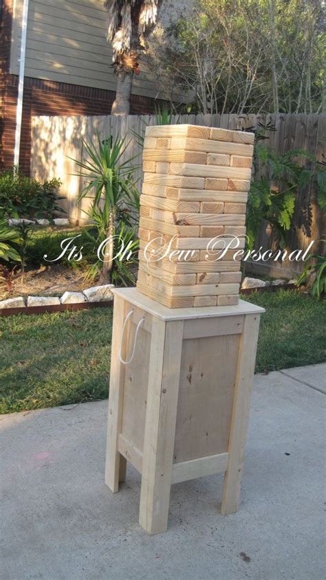 See your favorite poker chips games and paddling games discounted & on sale. Giant Jenga inspired game INCLUDES STAND | Yard jenga ...