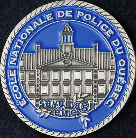 Ecole nationale de police du Quebec cohorte 182  Challengecoins.ca