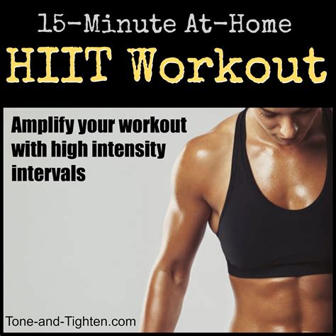 Minute HIIT Workout You Can Do At Home Tone And Tighten
