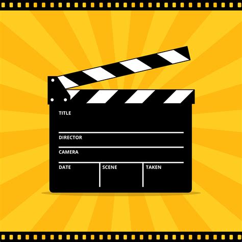 Clapper Board Vector For Movie Or Film 226373 Vector Art At Vecteezy