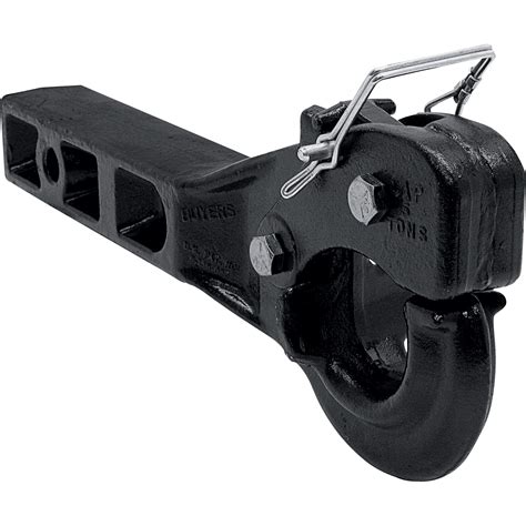 Ultra Tow Steel Pintle Hitch Fits Into 2in Receiver — 5 Ton Capacity