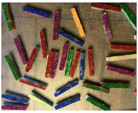 Diy Painted Glitter Clothespins Tutorial A Sparkle Of Genius