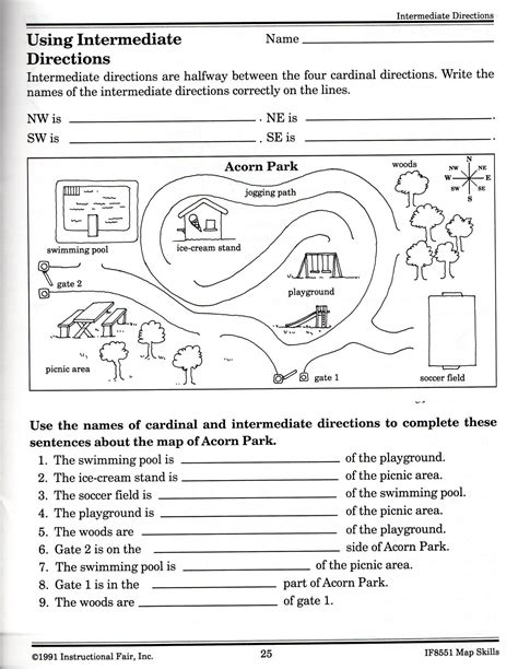 Map Skills Worksheets 5th Grade Pdf Instantworksheet