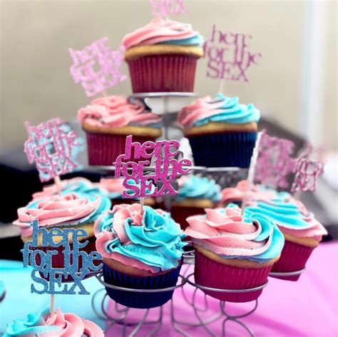 12 here for the sex cupcake toppers gender reveal cupcake etsy