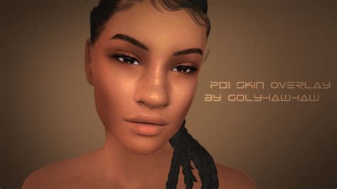 Женский скинтон P01 Skin Overlay By Golyhawhaw Скинтоны для Sims 4