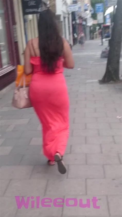 Candid Hot Indian Jiggly Ass See Thru Dress Big Booty
