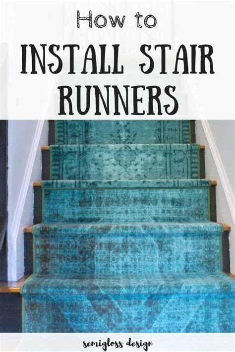 Learn How To Install Stair Runners Using Normal Floor Runners This