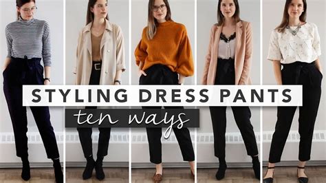 10 Different Ways To Style Black Dress Pants Simple And Minimal Outfit