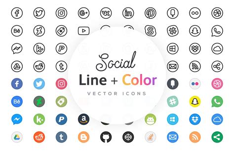 3,000+ vectors, stock photos & psd files. Free Line Icons - Social — Medialoot