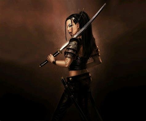 Pin By Jordan Dalton On Gothic Female Samurai Warrior Woman Ninja Girl