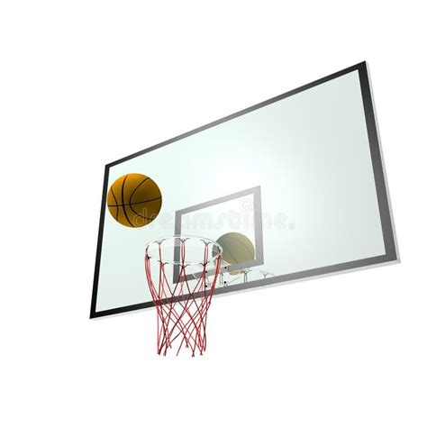 Basketball And Backboard Vector Stock Vector Illustration Of League