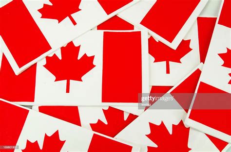 Canadian Flags Background High Res Stock Photo Getty Images